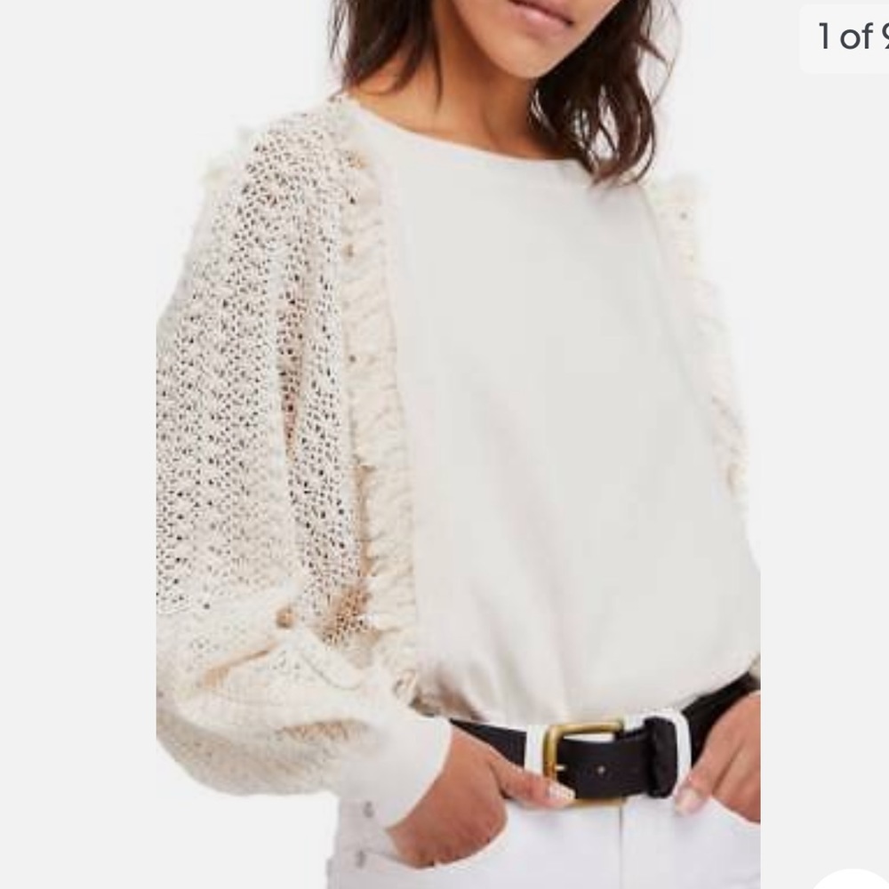 Free People Faff Fringe Pullover